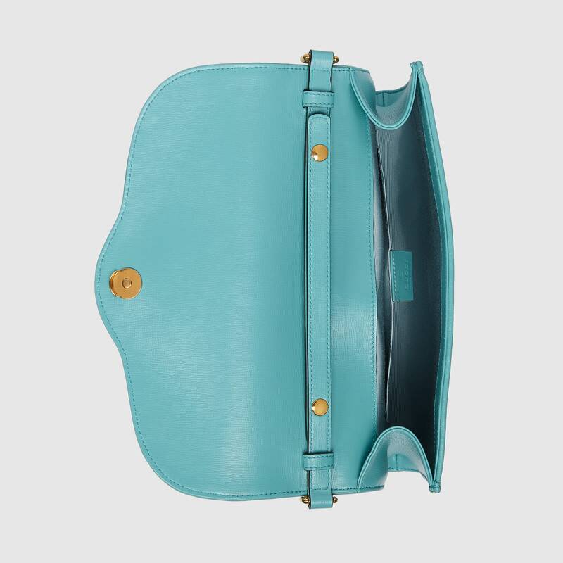 Gucci Horsebit 1955 Small Shoulder Bag 655667 Pastel blue